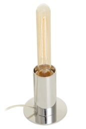 Orsina Mettalic Finish Table Lamp, Lamp for Table Living Room in Silver - thumbnail 3