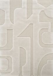Desire Rugs Freya Living Room Area Rug Contemporary 3D Embossed Modern Boho Design in Cream - Size: 120 cm x 170 cm - thumbnail 2
