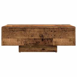 Berkfield Home Modern Coffee Table Old Wood 85x55x31 cm Engineered Wood in Brown - Size: 85 x 55 x 31 cm - thumbnail 4
