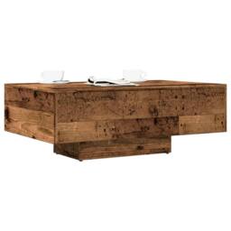 Berkfield Home Modern Coffee Table Old Wood 85x55x31 cm Engineered Wood in Brown - Size: 85 x 55 x 31 cm - thumbnail 2