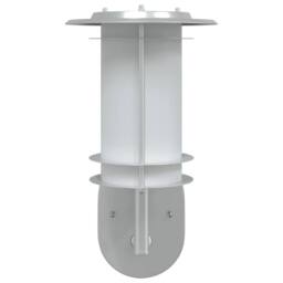 Berkfield Home Outdoor Wall Lights with Sensors 2pcs Silver Stainless Steel - thumbnail 4
