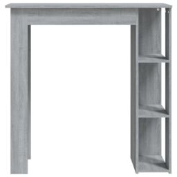 Berkfield Home Bar Table with Shelf Grey Sonoma 102x50x103.5 cm Engineered Wood - thumbnail 3