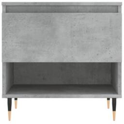 Berkfield Home Modern Coffee Table Concrete Grey 50x46x50 cm Engineered Wood - Size: 50 x 46 x 50 cm - thumbnail 5