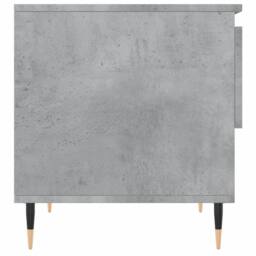 Berkfield Home Modern Coffee Table Concrete Grey 50x46x50 cm Engineered Wood - Size: 50 x 46 x 50 cm - thumbnail 7