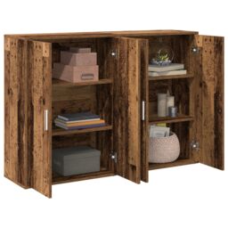 Berkfield Home Buffet Sideboard Old wood 120 x 31 x 84 cm Engineered Wood - thumbnail 3