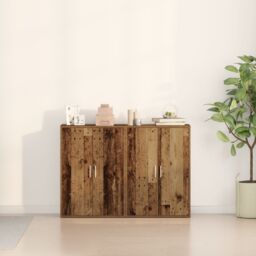 Berkfield Home Buffet Sideboard Old wood 120 x 31 x 84 cm Engineered Wood - thumbnail 4