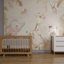 Superfresco Easy Circle of Life Neutral Print To Order 3m x 2.8m Mural in Beige - thumbnail 1