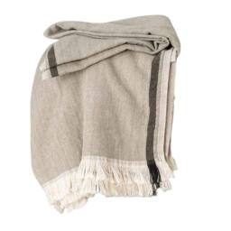 Spasso Stripe Fouta in Medium Beige