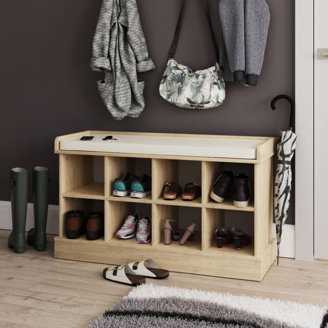 GFW Kempton Shoe Bench in Light Oak - image 1