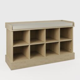 GFW Kempton Shoe Bench in Light Oak - thumbnail 2
