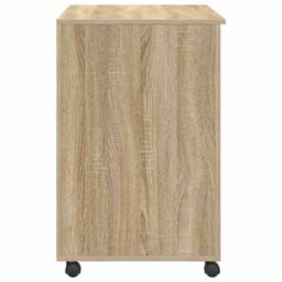 Berkfield Home Sonoma Oak Desk Sonoma Oak Engineered Wood Medium Sonoma Oak Desk in Light Tan - thumbnail 7