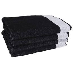 Berkfield Home 12 Piece Towel Set Black Cotton - thumbnail 6