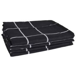 Berkfield Home 12 Piece Towel Set Black Cotton - thumbnail 5