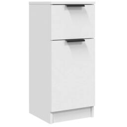 Berkfield Home Sideboard White 30x30x70 cm Engineered Wood - Size: 30 x 30 x 70 cm - thumbnail 3