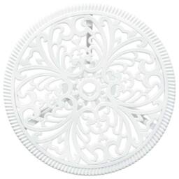 Berkfield Home White 3-Piece Garden Bistro Set - White Cast Aluminum - thumbnail 8