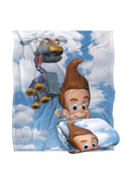 Nickelodeon Brand Helicopter Jimmy Silky Touch Super Soft Throw Blanket 152 X 127 cm in White - thumbnail 2