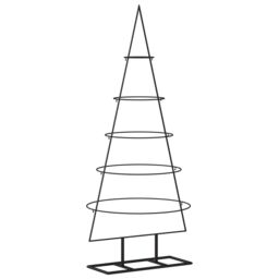 Berkfield Home Metal Christmas Tree for Decoration Black 125 cm - thumbnail 5