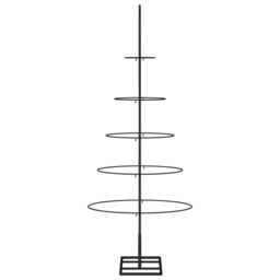 Berkfield Home Metal Christmas Tree for Decoration Black 125 cm - thumbnail 4