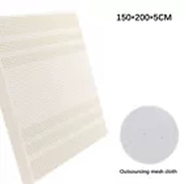 Havendro 150*200*5CM Natural Latex Mattress Thin Models Tatami Rubber Soft in White - image 1