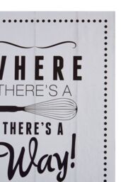 Orsina Where There's a Whisk Wall Plaque, Fun Baking-Themed Quote With Whisk Illustration, Adds A Playful in Grey - thumbnail 2