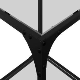 Berkfield Home Coffee Tables with Transparent Glass Top 2 pcs 30x30x40 cm Steel - Size: 30 x 30 x 40 cm - thumbnail 8