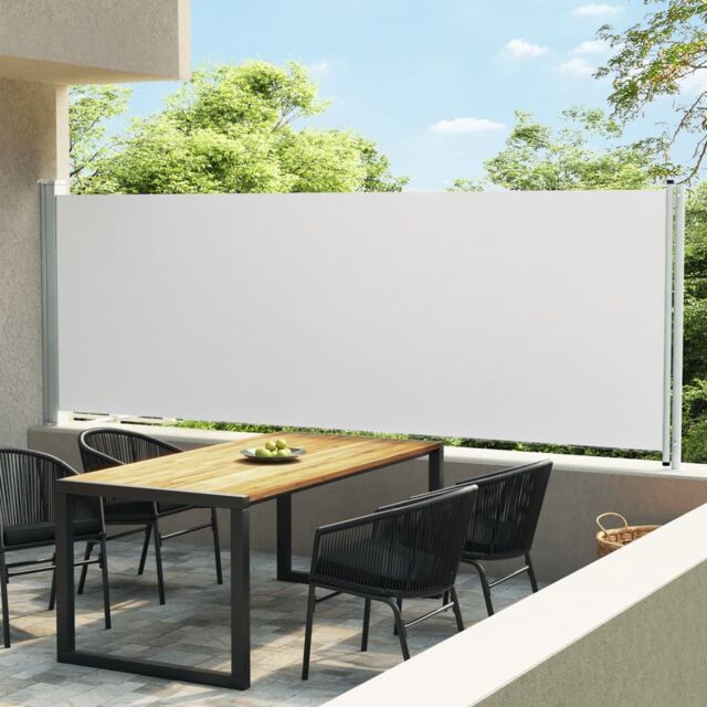 Berkfield Home Patio Retractable Side Awning 600x160 cm Cream in Beige - image 1