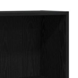 Berkfield Home Book Cabinet Black 60x24x76 cm Engineered Wood - Size: 60 x 24 x 76 cm - thumbnail 8