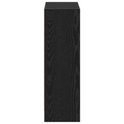 Berkfield Home Book Cabinet Black 60x24x76 cm Engineered Wood - Size: 60 x 24 x 76 cm - thumbnail 6