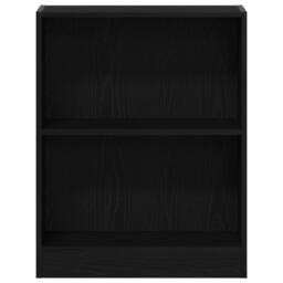 Berkfield Home Book Cabinet Black 60x24x76 cm Engineered Wood - Size: 60 x 24 x 76 cm - thumbnail 5