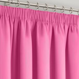 Velosso Manhattan Pencil Pleat Blackout Curtains in Fuchsia - Size: 228 cm width x 228 cm drop - thumbnail 1