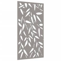 Berkfield Home Garden Wall Decoration 105x55 cm Corten Steel Bamboo Leaf Design in Brown - thumbnail 3