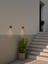 Nordlux Modern Outdoor Wall Light Brown Aluminium GU10 Dark Sky - Mains Powered, IP44 - thumbnail 6