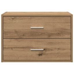 Berkfield Home Cabinet with 2 Drawers Artisan Oak 60x31x40 cm Engineered Wood in Brown - Size: 60 x 31 x 40 cm - thumbnail 4