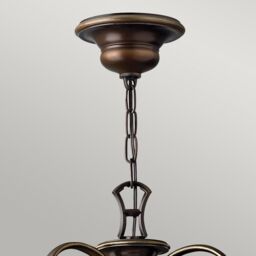 Netlighting Cello 9 Light Multi Arm Chandelier Antique Bronze Finish E27 in Brown - thumbnail 2