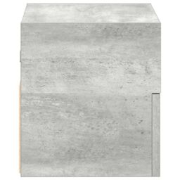 Berkfield Home Wall-mounted Bedside Cabinet Concrete Grey 45x26x28.5 cm - thumbnail 6