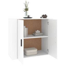 Berkfield Home Sideboard White 80x33x70 cm Engineered Wood - Size: 80 x 33 x 70 cm - thumbnail 6