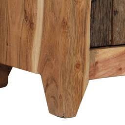 Berkfield Home Sideboard 55x33x75 cm Solid Wood Acacia & Reclaimed in Brown - Size: 55 x 33 x 75 cm - thumbnail 7