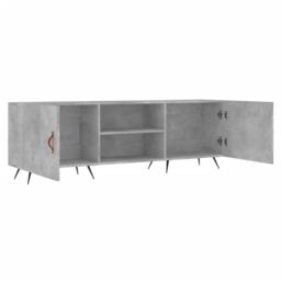Berkfield Home TV Cabinet Concrete Grey 150x30x50 cm Engineered Wood - Size: 150 x 30 x 50 cm - thumbnail 6