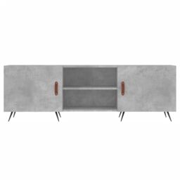 Berkfield Home TV Cabinet Concrete Grey 150x30x50 cm Engineered Wood - Size: 150 x 30 x 50 cm - thumbnail 5
