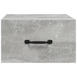 Berkfield Home Wall-mounted Bedside Cabinet Concrete Grey 35x35x20 cm - Size: 35 x 35 x 20 cm - thumbnail 5