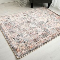 The Rug Shop UK Light Blue Traditional Easy to clean Machine Made Abstract Area Rug - Size: 200 cm x 290 cm - thumbnail 2