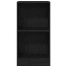 Berkfield Home Bookcase Black Oak 40x24x76 cm Engineered Wood - Size: 40 x 24 x 76 cm - thumbnail 5