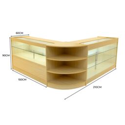 Monstershop Calliope LED Shop Counter Set K1500, C1500 & LM60 - Maple in Beige - thumbnail 3