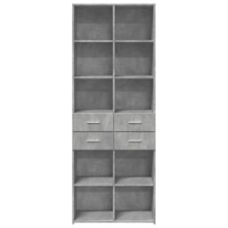 Berkfield Home Highboard Concrete Grey 70x42.5x185 cm Engineered Wood - thumbnail 4