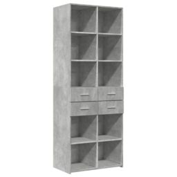 Berkfield Home Highboard Concrete Grey 70x42.5x185 cm Engineered Wood - thumbnail 2
