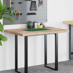 Berkfield Home Desk Top Untreated 120x70x4 cm Solid Wood Acacia in Brown - Size: 120 x 70 x 4 cm - thumbnail 3
