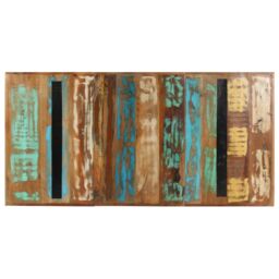 Berkfield Home Dining Table 160x80x76 cm Solid Reclaimed Wood - Size: 160 x 80 x 76 cm - thumbnail 4