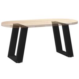 Berkfield Home Coffee Table Legs U-Shaped 2 pcs Black 28x(42-43) cm Steel - thumbnail 8