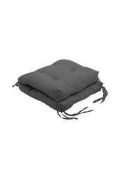 Garden Sanctuary 50x110cm Garden Cushion Rattan Chair Pad in Dark Grey - Size: 50x110 cm - thumbnail 3