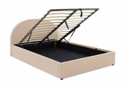 Sloomy Berkley Ottoman Bed-Plush Beige Upholstered Lift-Up Flatpack Frame - Size: Double - thumbnail 6